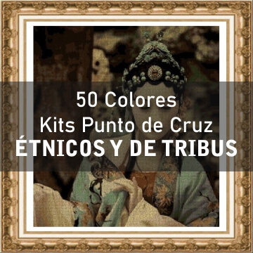 50 colores kits de punto de cruz de etnicos y de tribus
