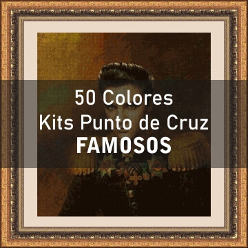 50 colores kits de punto de cruz de famosos