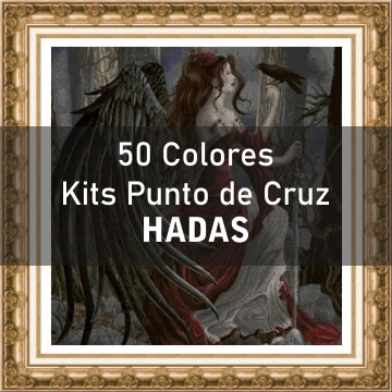 50 colores kits de punto de cruz de hadas
