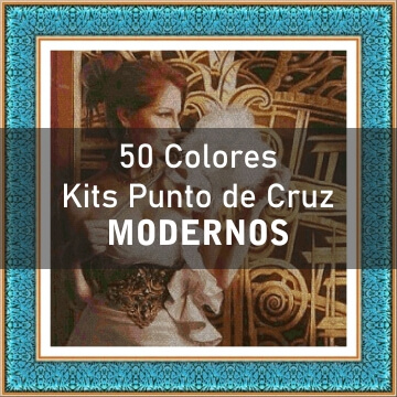 50 colores kits de punto de cruz de modernos