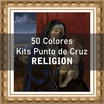 50 colores kits de punto de cruz de religion
